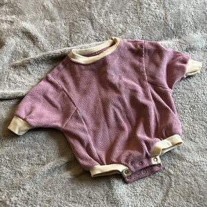 Cat & Jack Baby Onesie in Purple and Cream